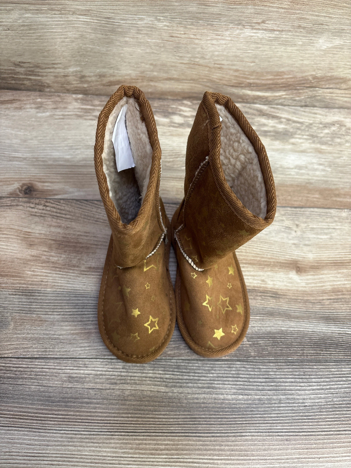 Airwalk Emma Star Pattern Cozy Boots Brown sz 8c
