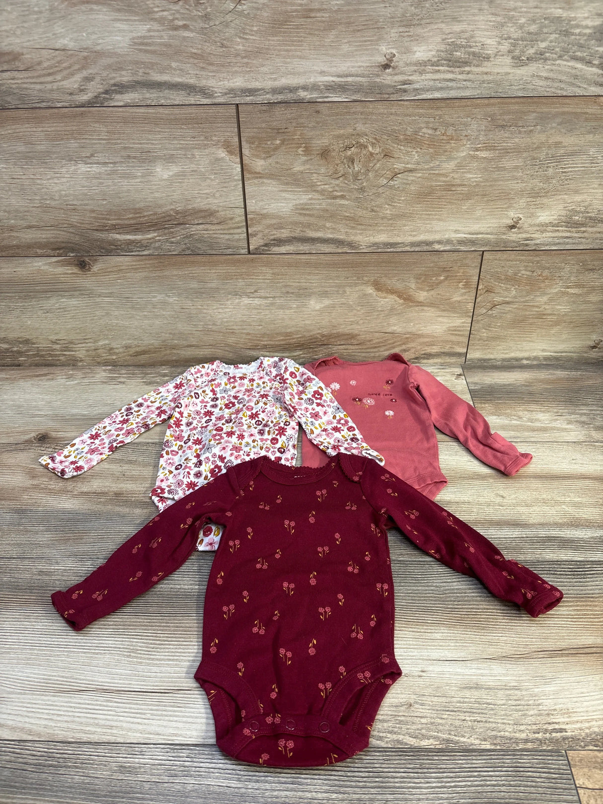 Just One You 3pk Bodysuit Set Pink sz 3m