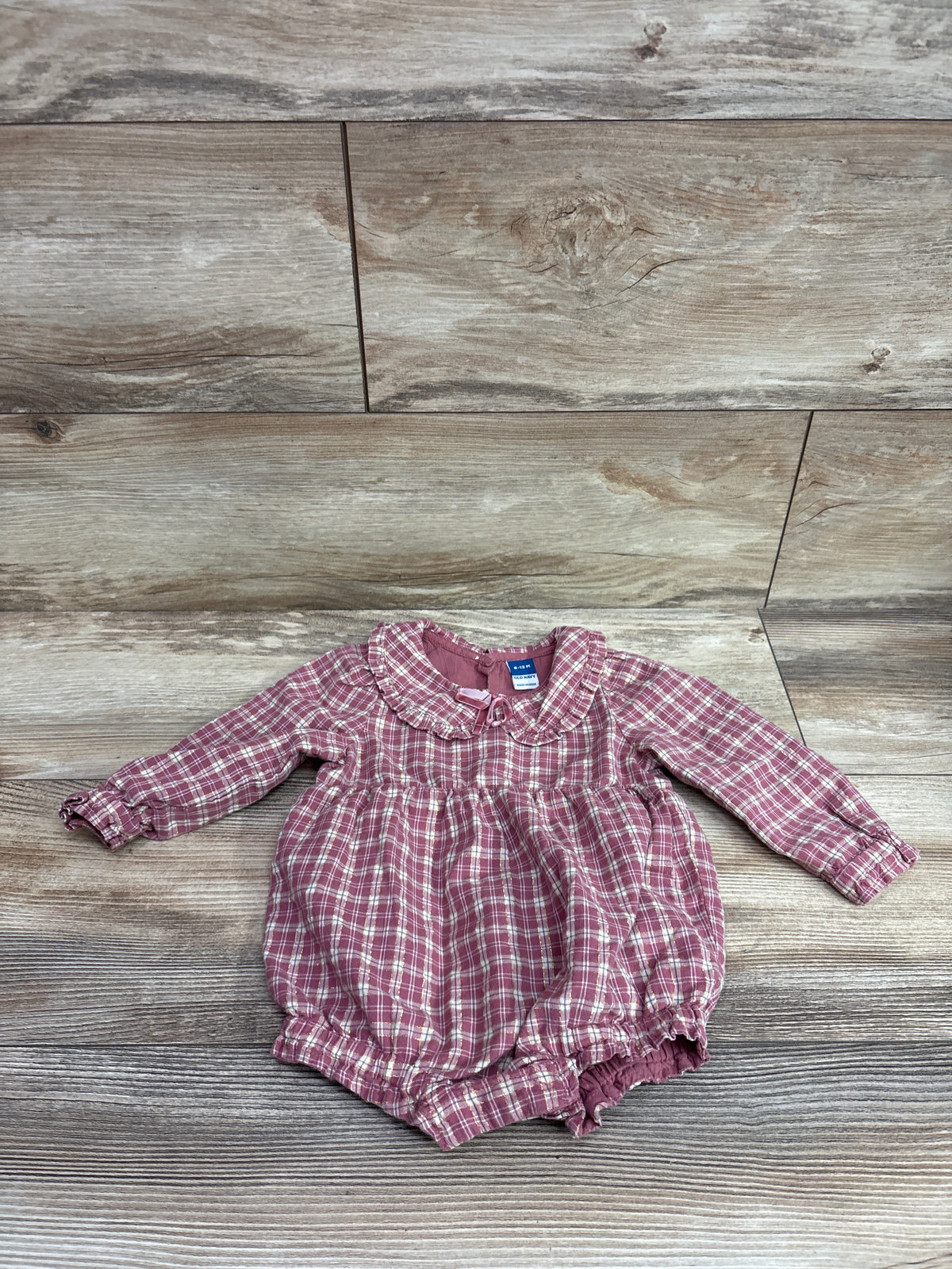 Old Navy Bubble Romper Brick sz 6-12m