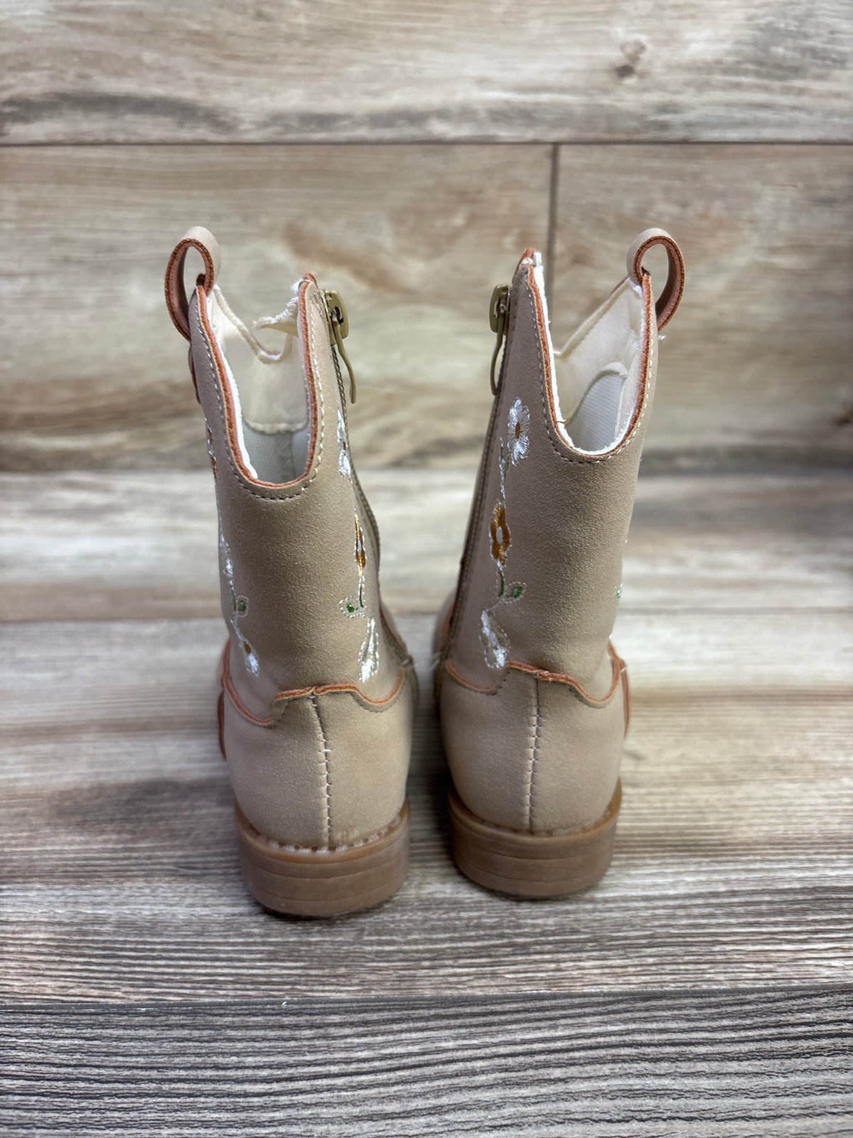 BMCiTYBM Embroidered Western Cowgirl Boots Tan sz 6c