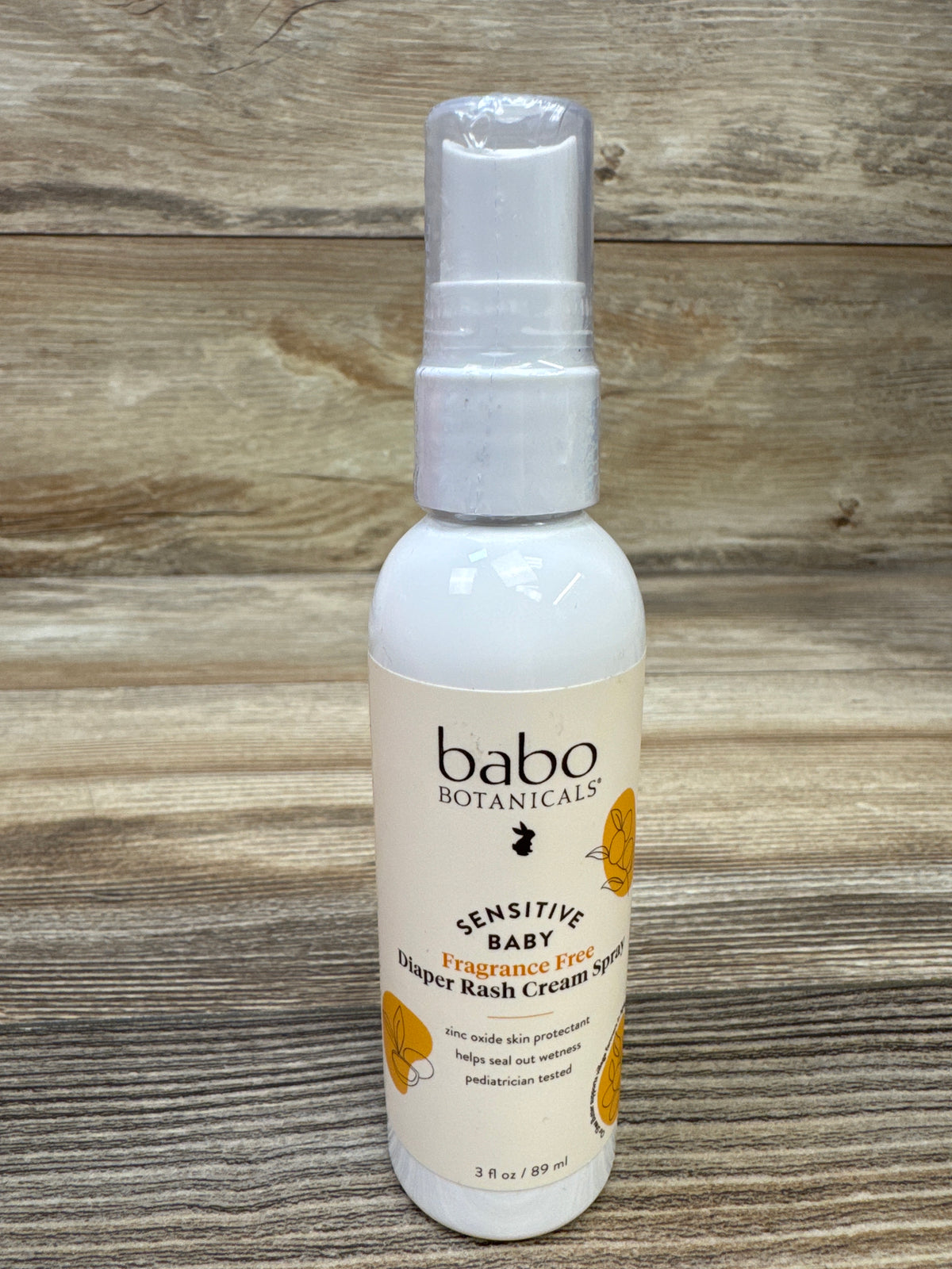 NEW Babo Botanicals Sensitive Baby Fragrance-Free Diaper Rash Cream Spray 3oz