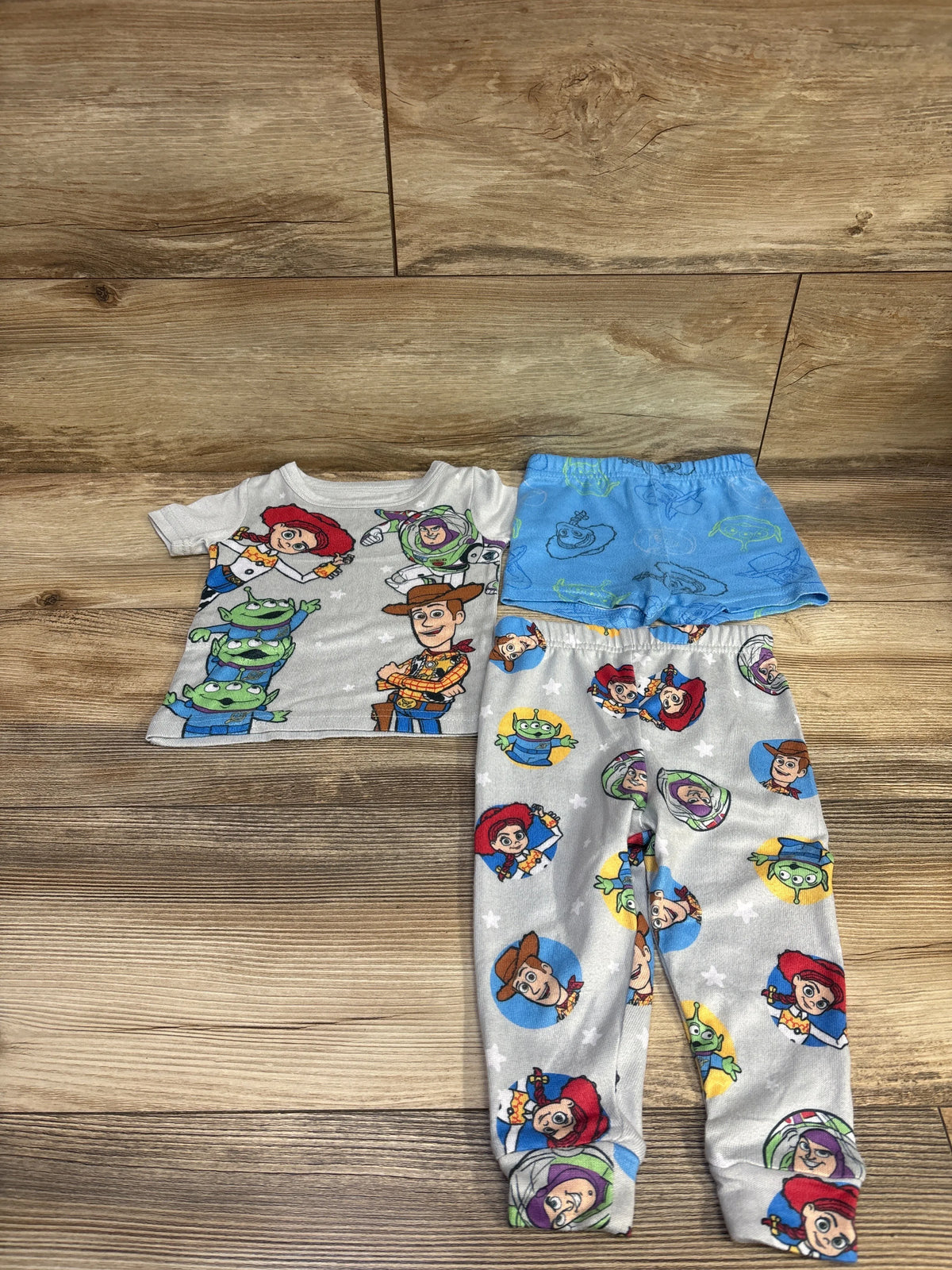 Disney Pixar 2pc Toy Story Pajama Set Grey sz 18m