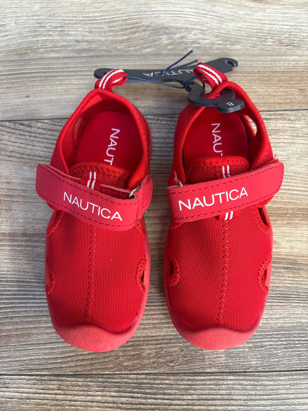 NEW Nautica Kettle Gulf Protective Water Shoe Red sz 8c