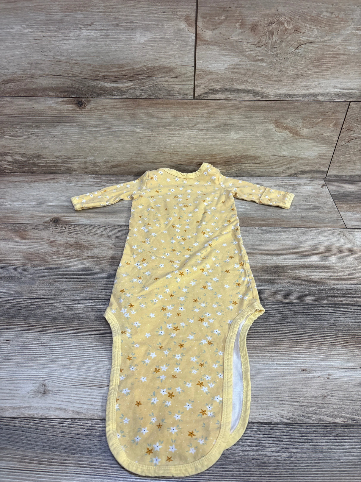 Baby Essentials Floral Knot Gown Yellow sz 3m