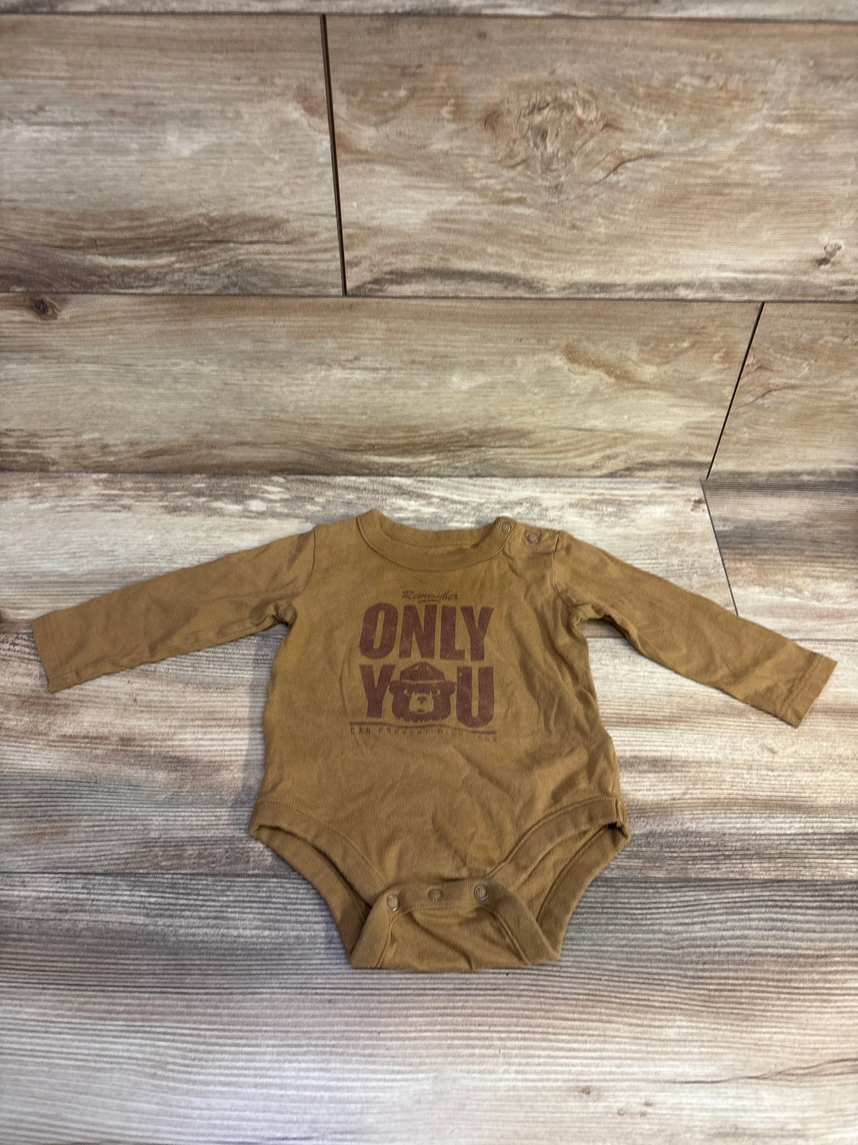 Baby Gap Long S;eeve Bodysuit Brown sz 6-12m