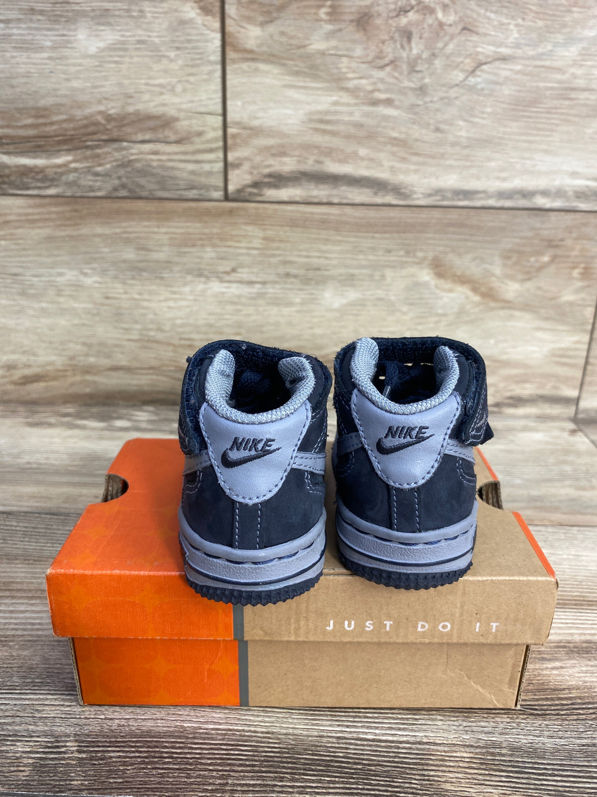 Nike Air Force 1 Mid TD 'Dark Obsidian/Stealth' Sneakers sz 3c