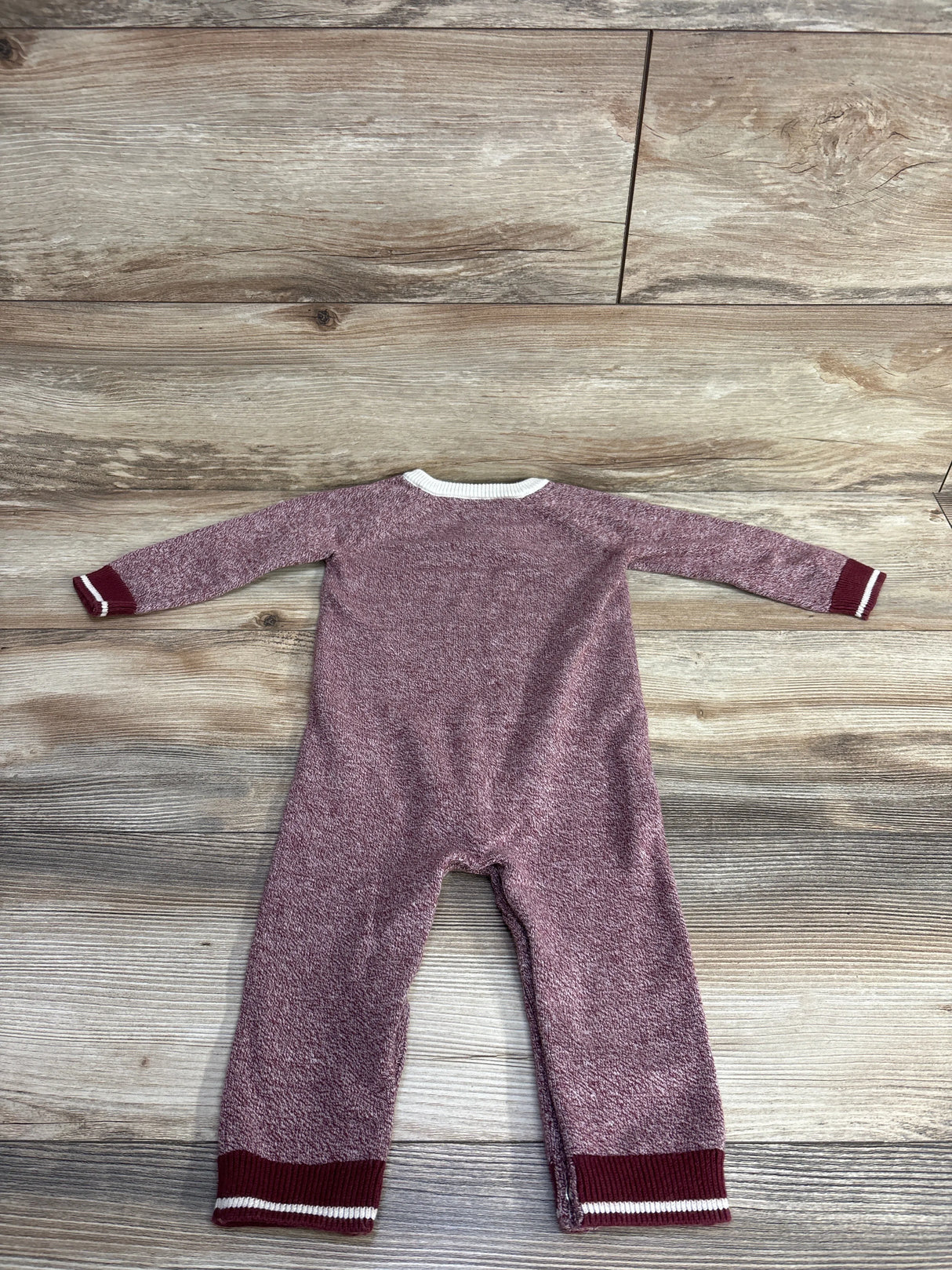 Cat & Jack Sweater Knit Coverall Red sz 12m