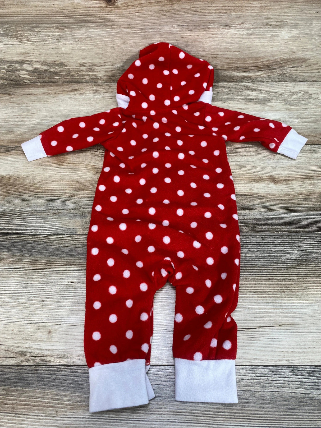 Hudson Baby Polka Dot Hooded Coverall Red sz 3-6m - Me n Mommy To Be