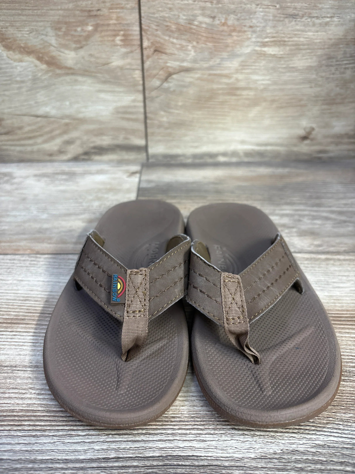 Rainbow Cape Sandals Brown sz 11/12c