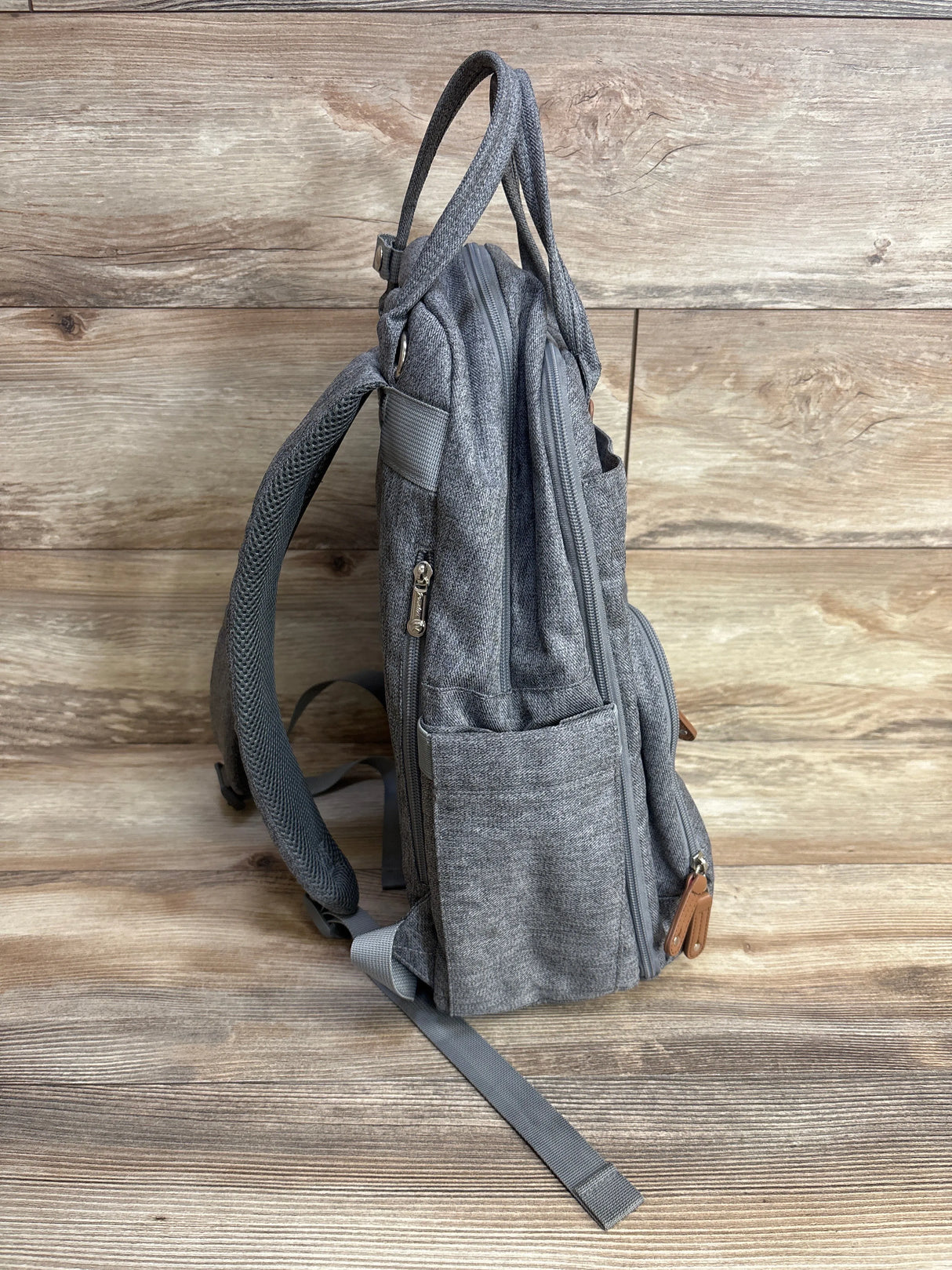 Ruvalino Diaper Bag Backpack, Grey