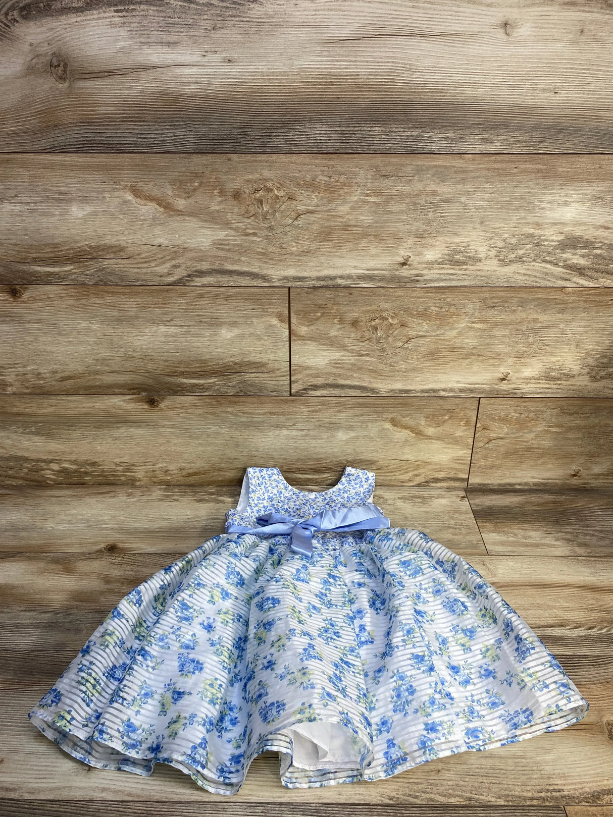 Jona Michelle Floral Sleeveless Dress Blue sz 3T