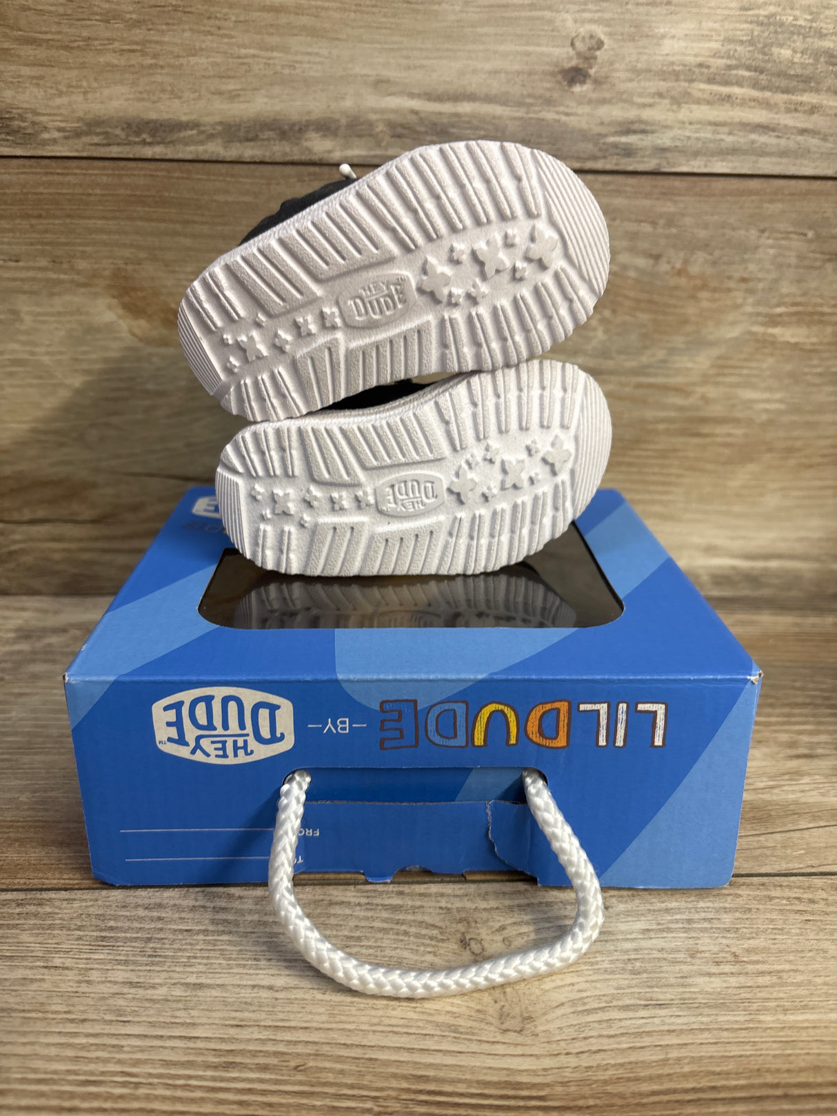 NEW LilDude by Hey Dude Slip On Core Sneakers Black sz 2c