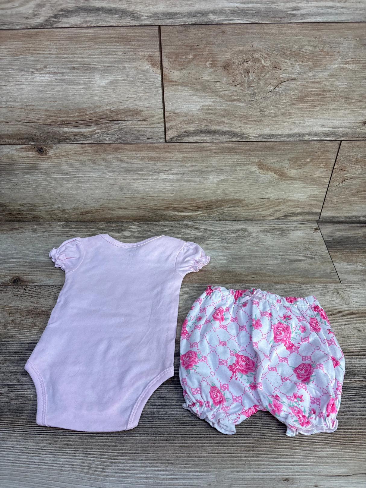 Bebe Baby 2pc Bodysuit & Pants Set Pink sz 6-9m