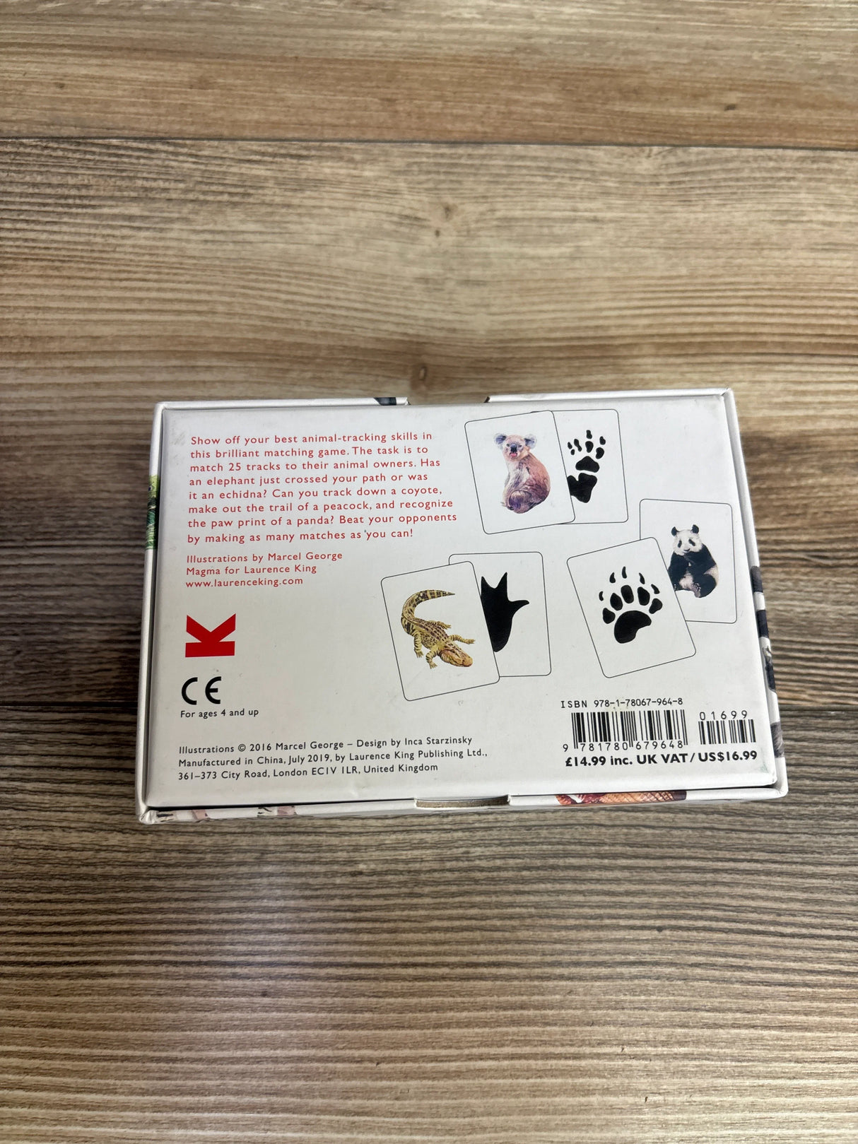 Match a Track: Match 25 Animals to Their Paw Prints Cards