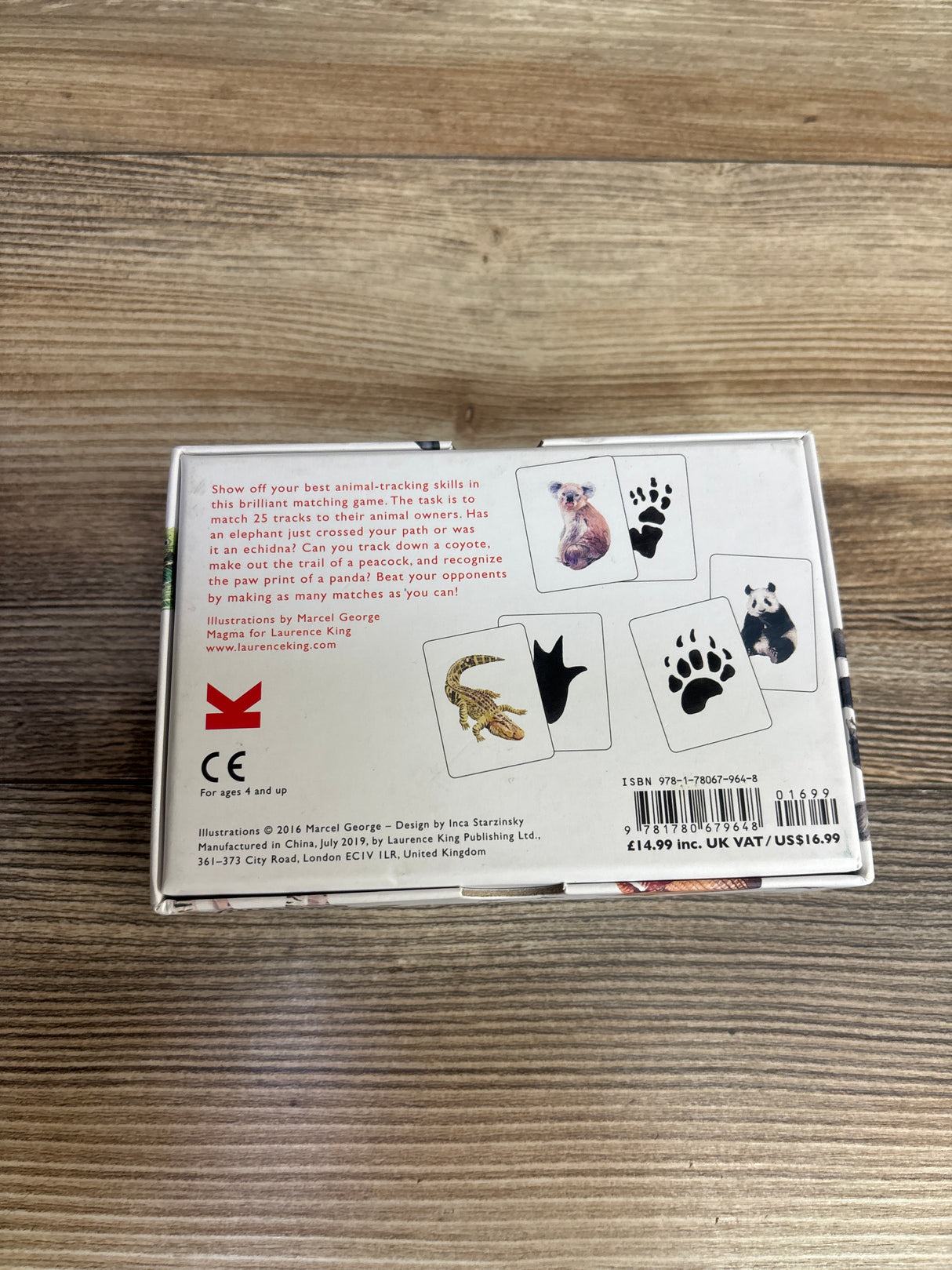 Match a Track: Match 25 Animals to Their Paw Prints Cards