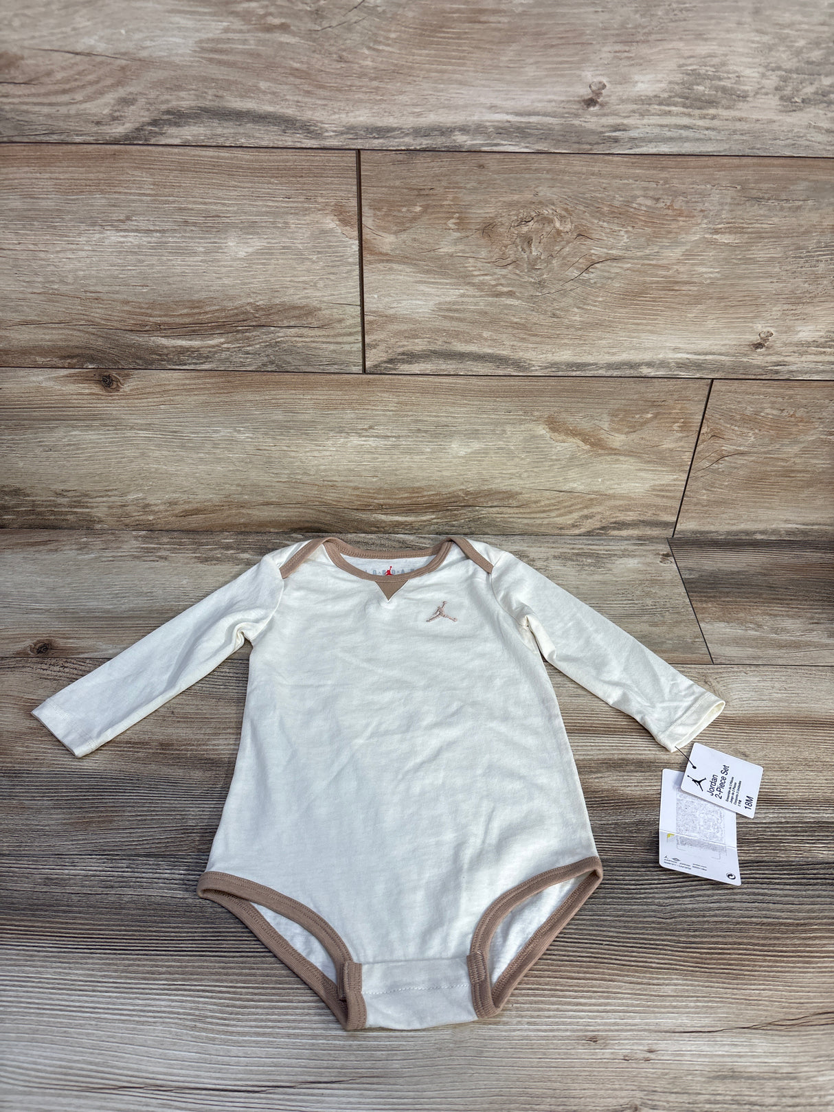NEW Jordan Long Sleeve Bodysuit Cream sz 18m