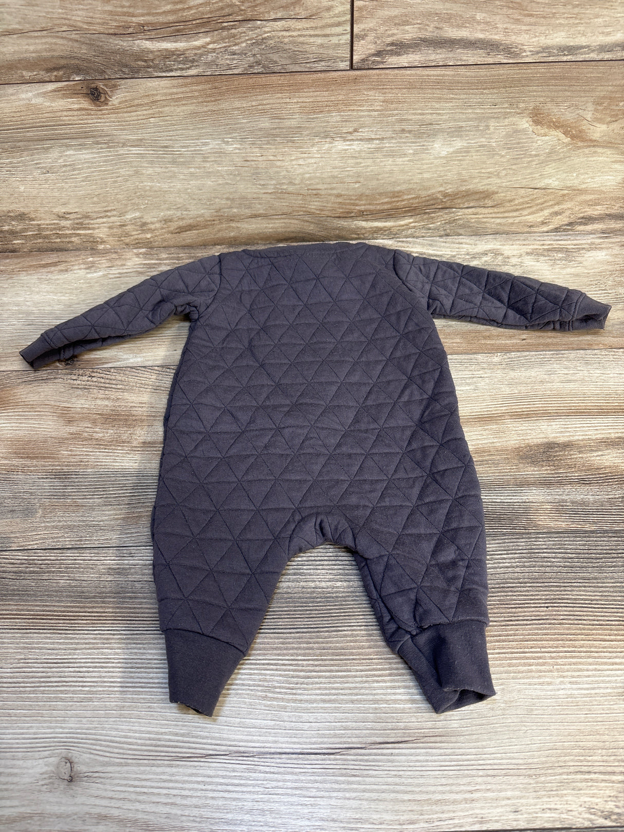 Cat & Jack Quilted Footless Coverall Grey sz 0-3m