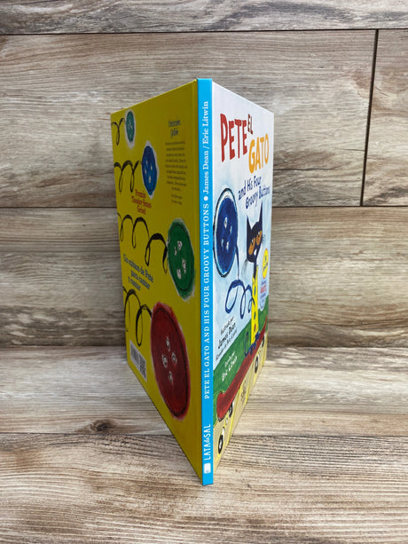 Pete El Gato and His Four Groovy Buttons Hardcover Book - Me n Mommy To Be