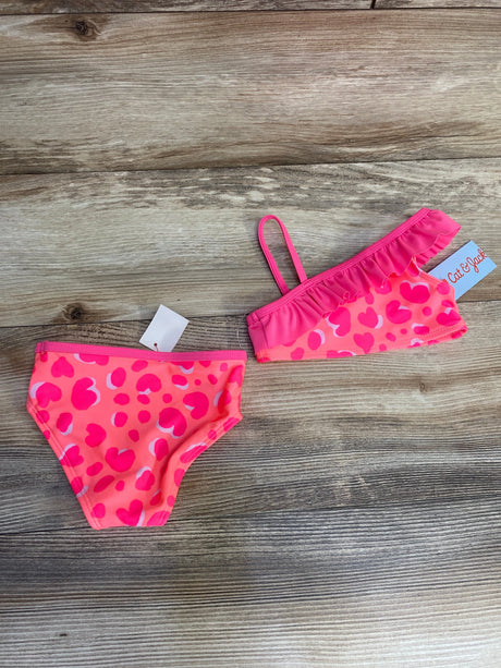 NEW Cat & Jack 2pc Swimsuit Pink sz 12m - Me n Mommy To Be