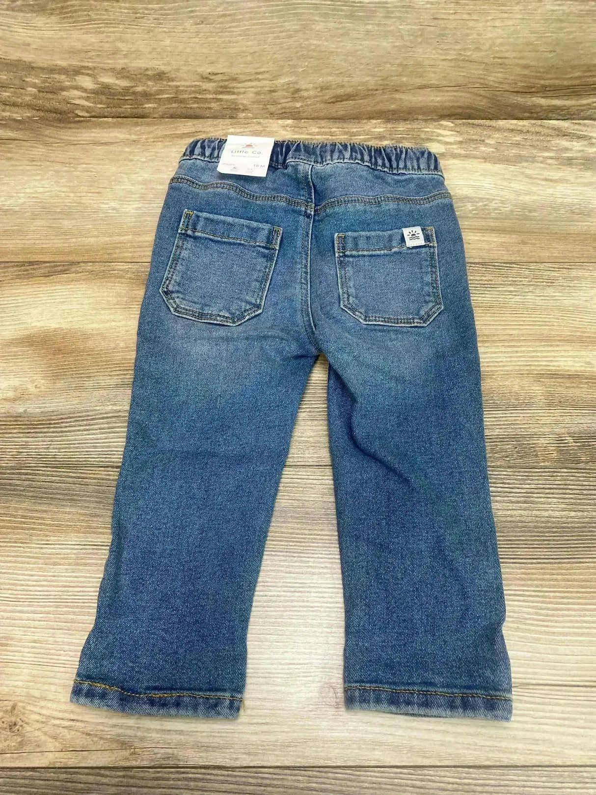 NEW Little Co. Drawstring Jeans Blue sz 18m - Me n Mommy To Be