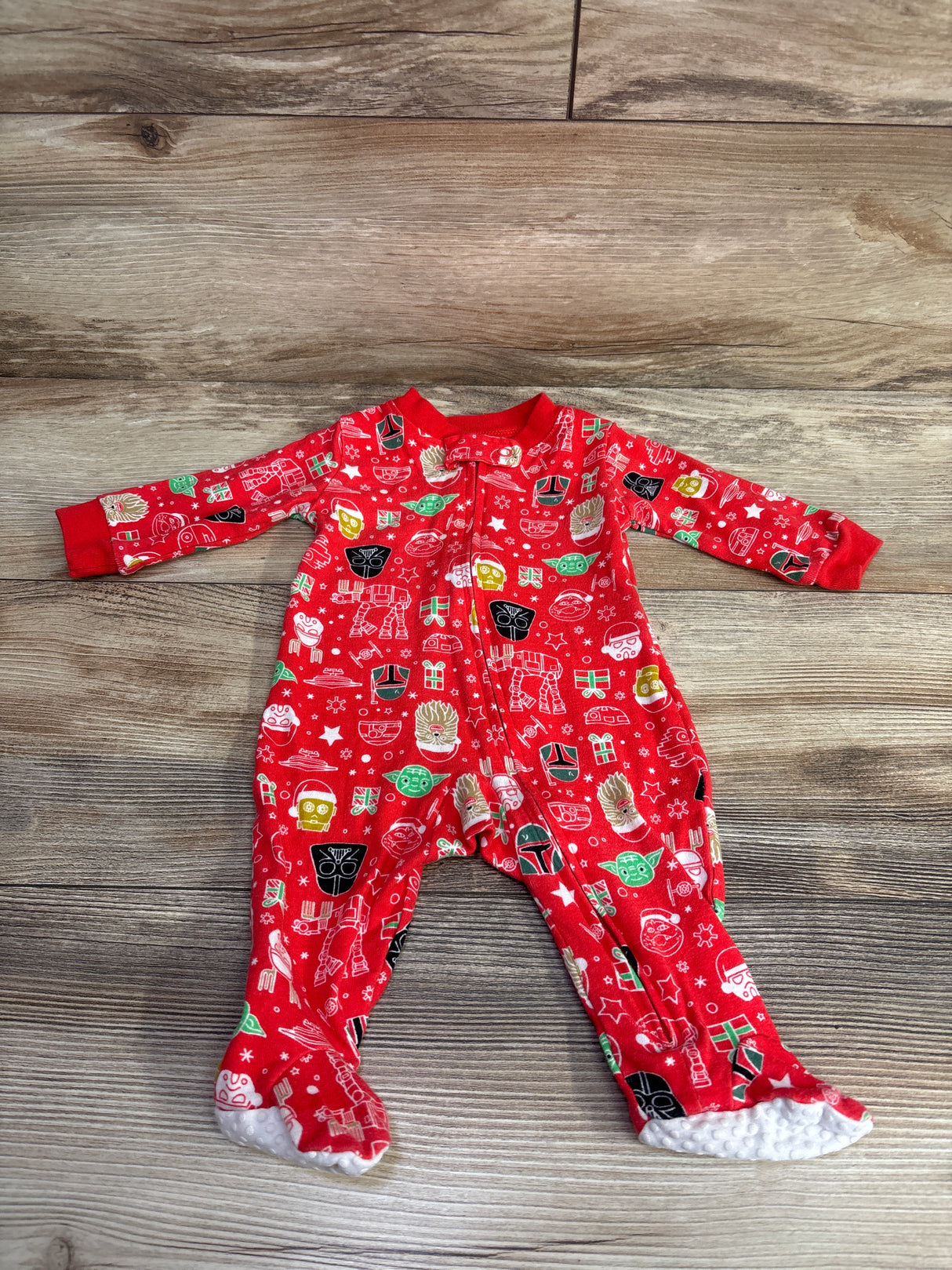 Disney Amazon Essentials Christmas Star Wars Sleeper Red sz 3m