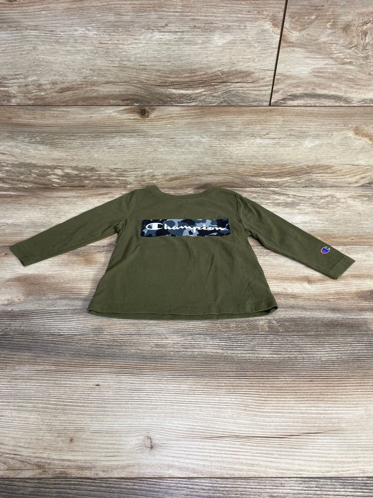 Champion Logo Shirt Green sz 2T - Me n Mommy To Be