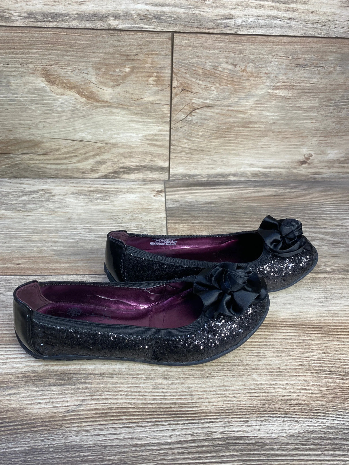 Kenneth Cole Glitter Ballet Black sz 12.5c