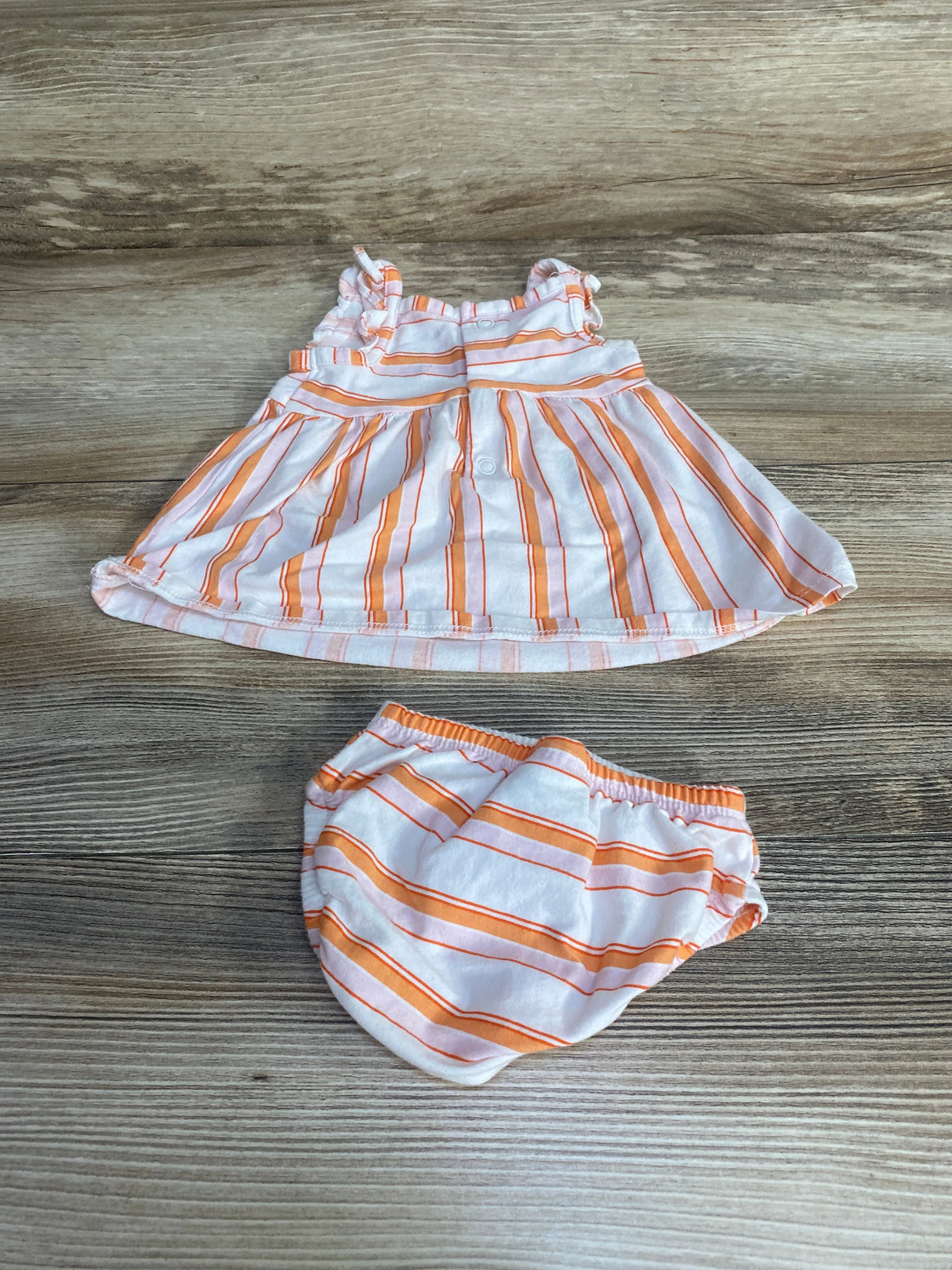 Carter's 2pc Striped Dress & Bloomers White sz Newborn - Me n Mommy To Be