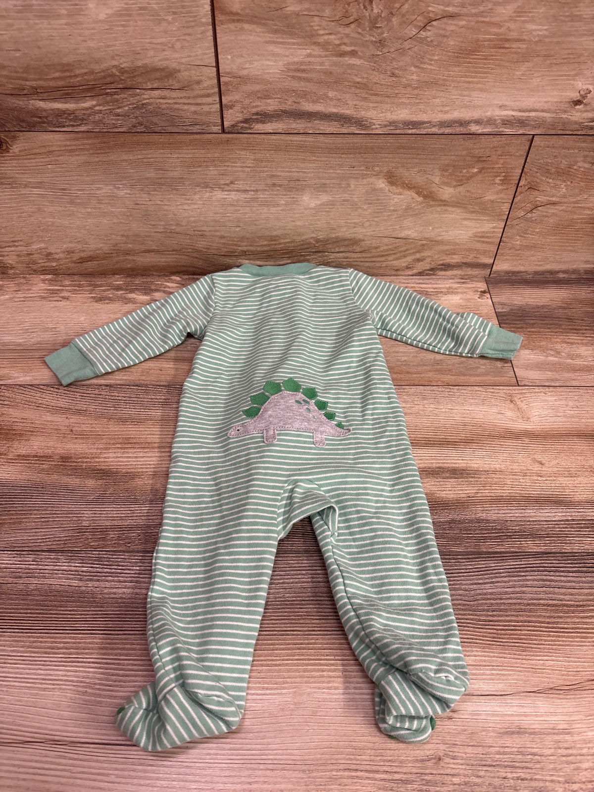 Simple Joys Striped Sleeper Green sz 3-6m