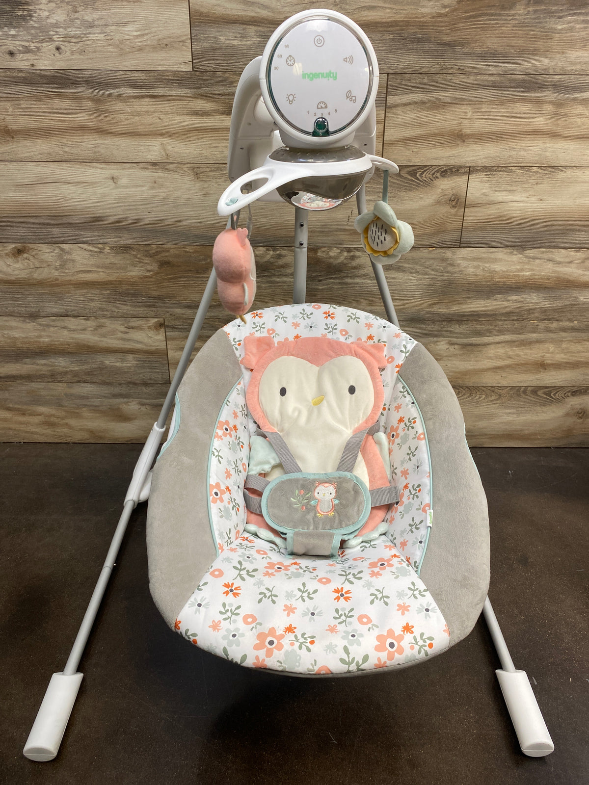 Ingenuity InLighten Soothing Swing - Nally the Owl