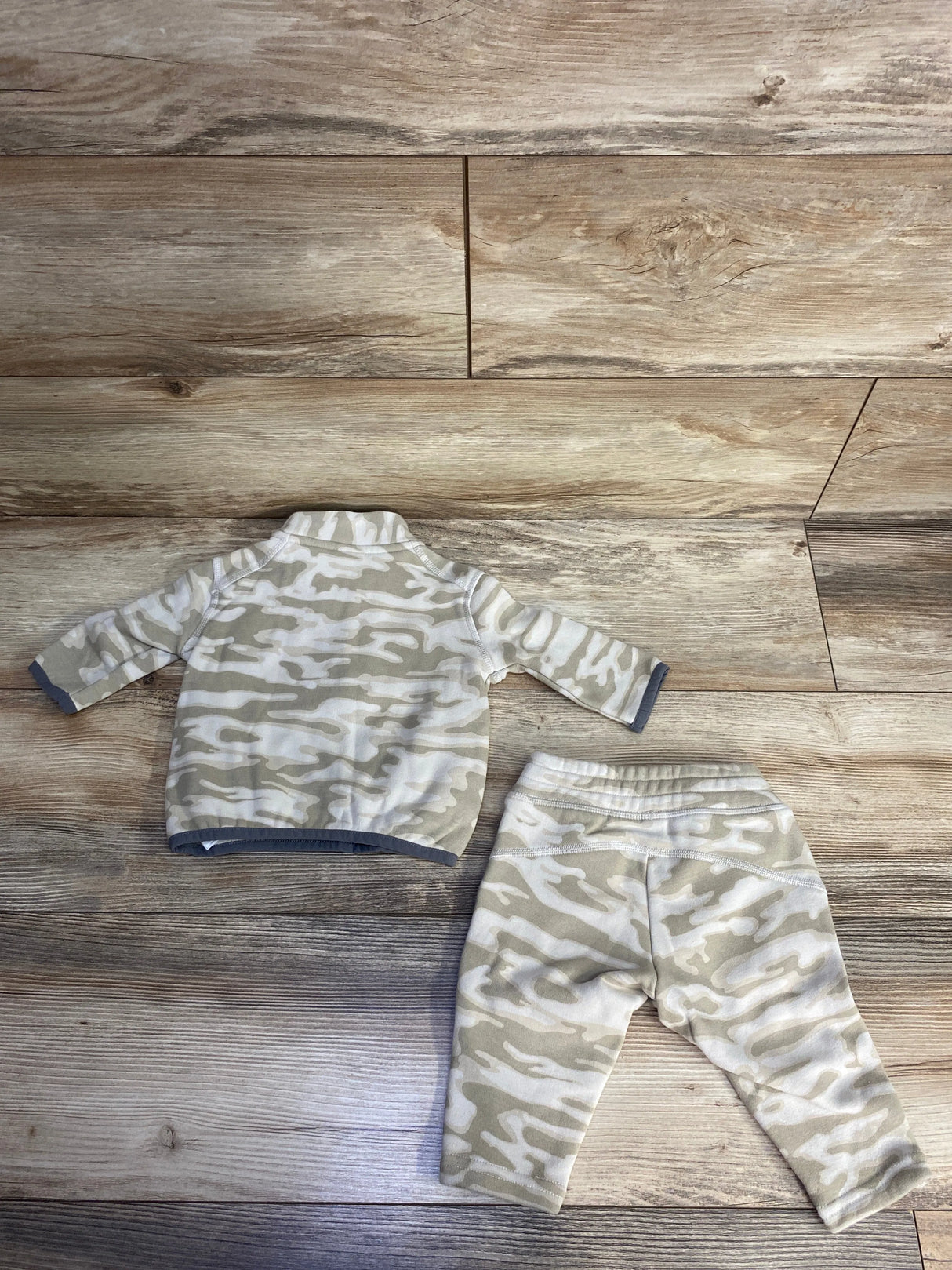 Gap Fit 2pc 1/4 Zip Sweatshirt & Joggers Set Cream sz 3-6m