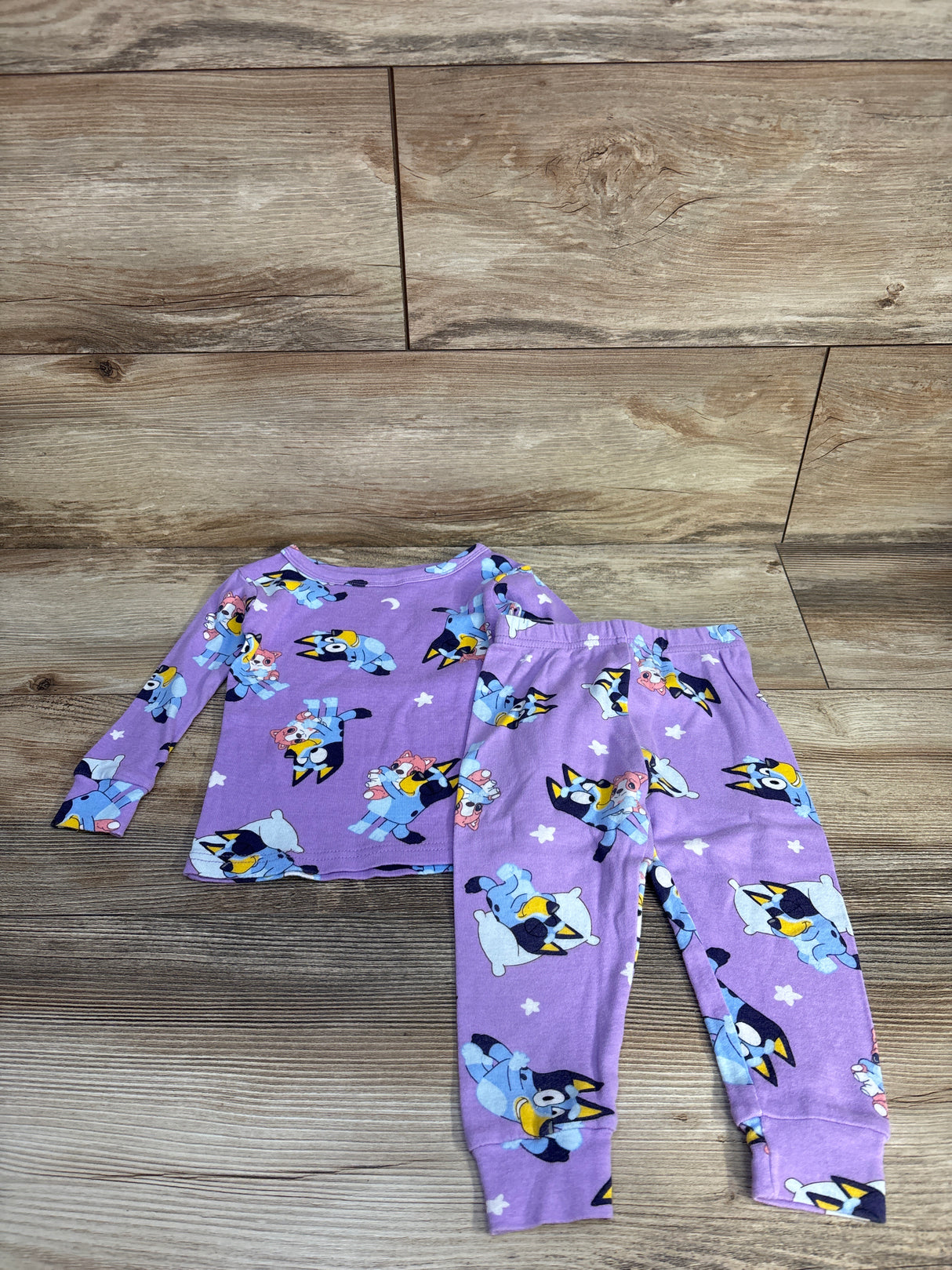 Bluey 2pc Pajama Set Purple sz 2T