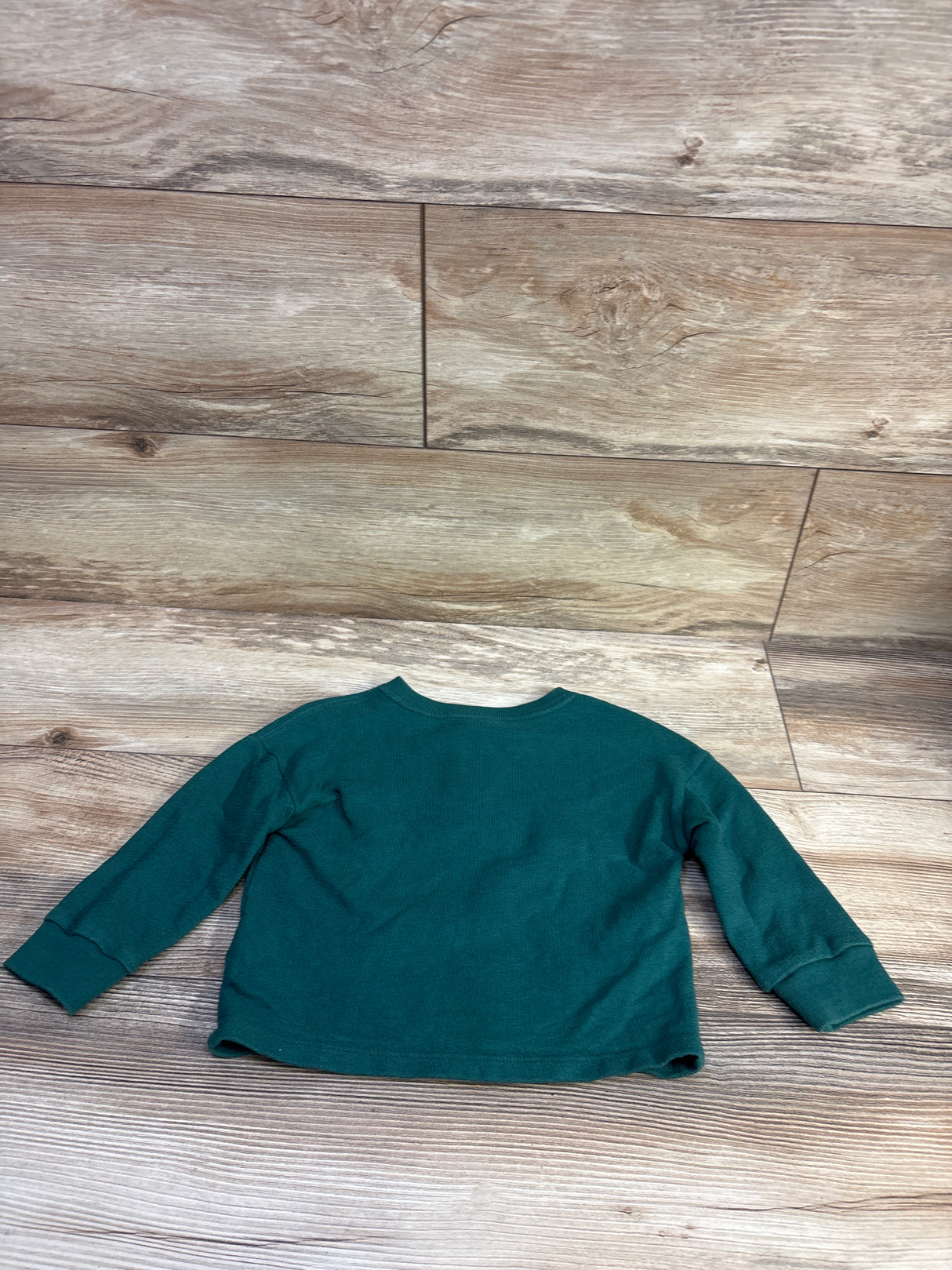 Baby Gap Long Sleeve Henley Shirt Green sz 18-24m