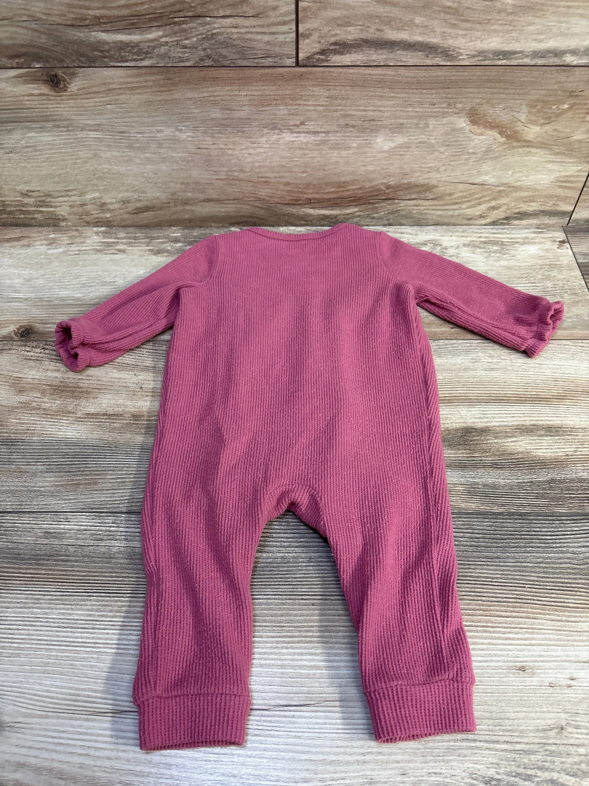 Cat & Jack Waffle Knit Coverall Pink sz 3-6m