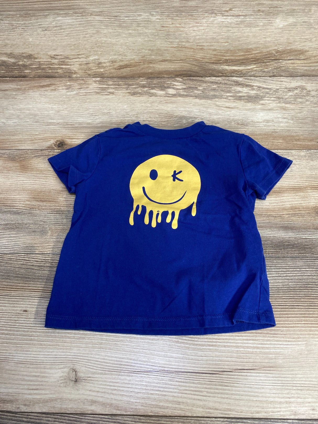 Epic Threads Smiley Face Shirt Blue sz 2T - Me n Mommy To Be