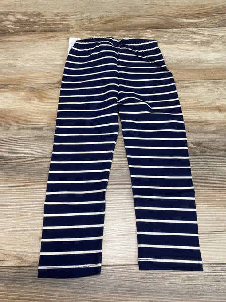 NEW Baby Gap Striped Navy Leggings sz 3T - Me n Mommy To Be