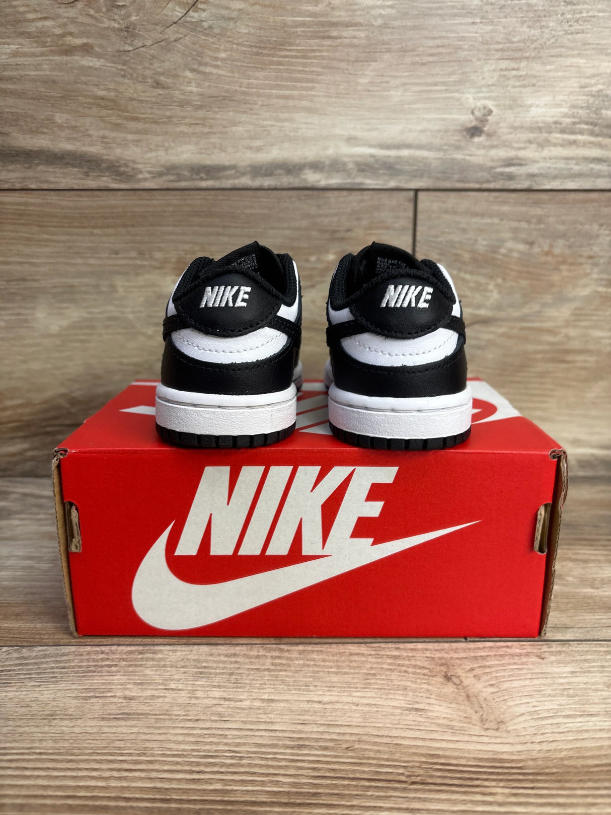 Nike Dunk Low TD 'Black White' Sneakers sz 5c