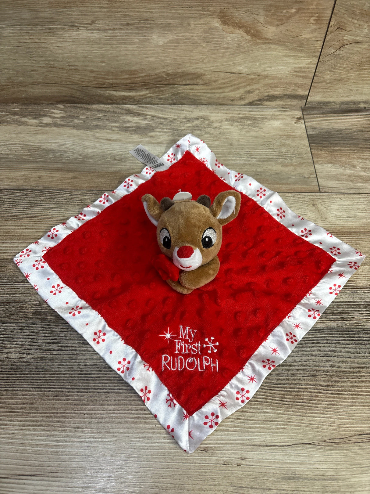 NEW My First Rudolph Security Blanket Rattle