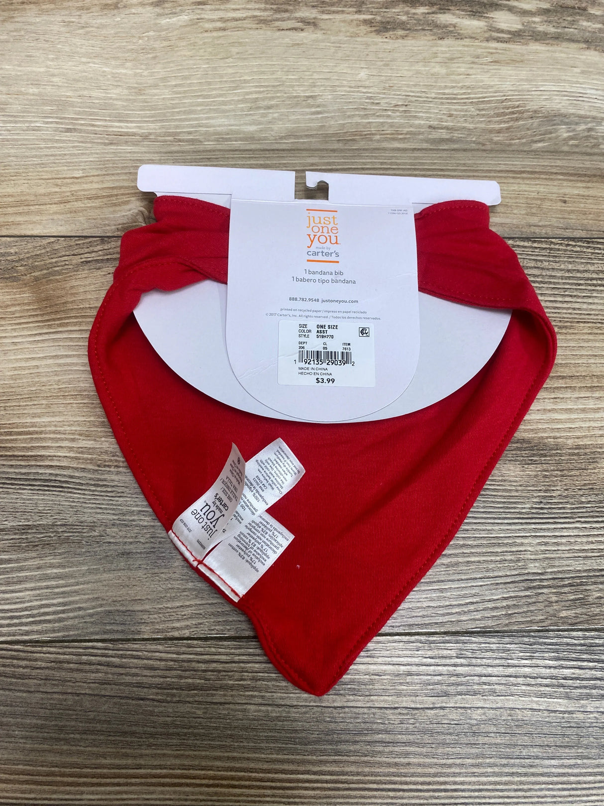 NEW Just One You Santa Beard Bandana Bib Red - Me n Mommy To Be