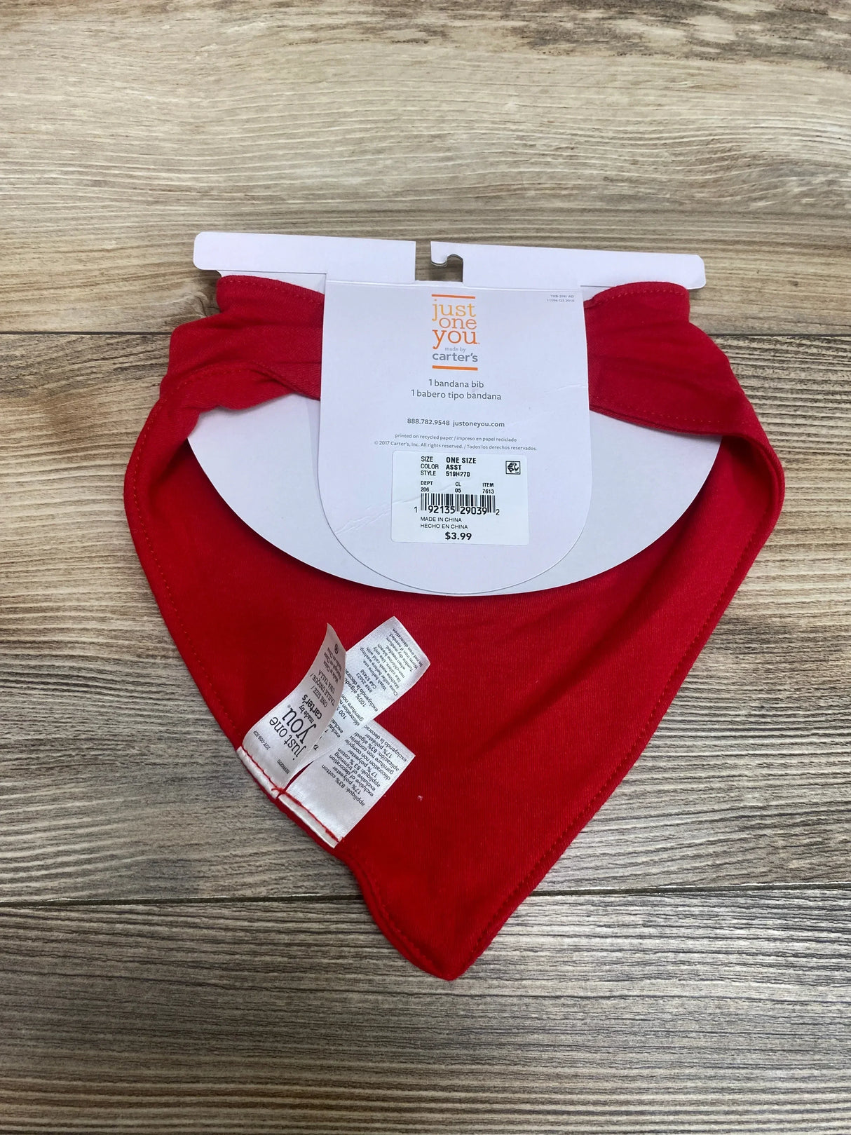 NEW Just One You Santa Beard Bandana Bib Red - Me n Mommy To Be