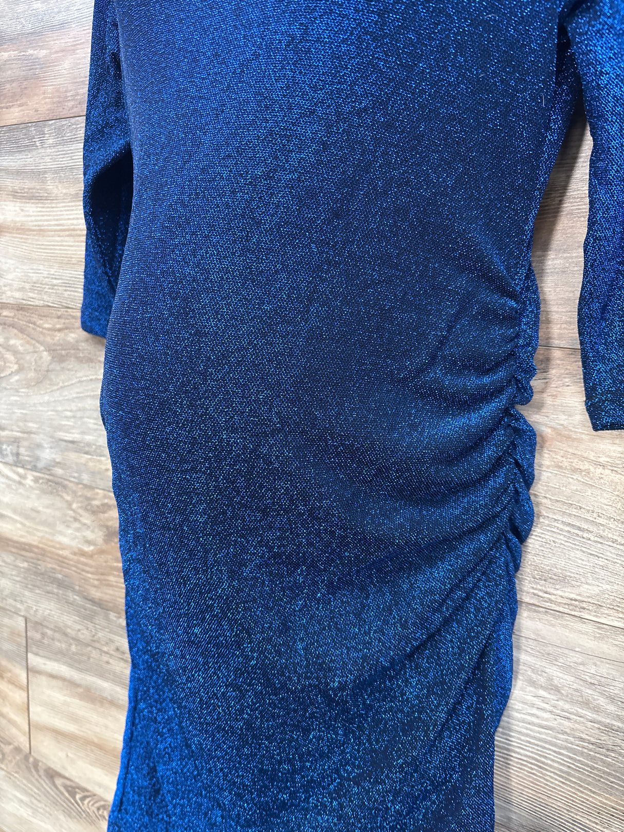Glittery Maternity Dress Blue sz Medium