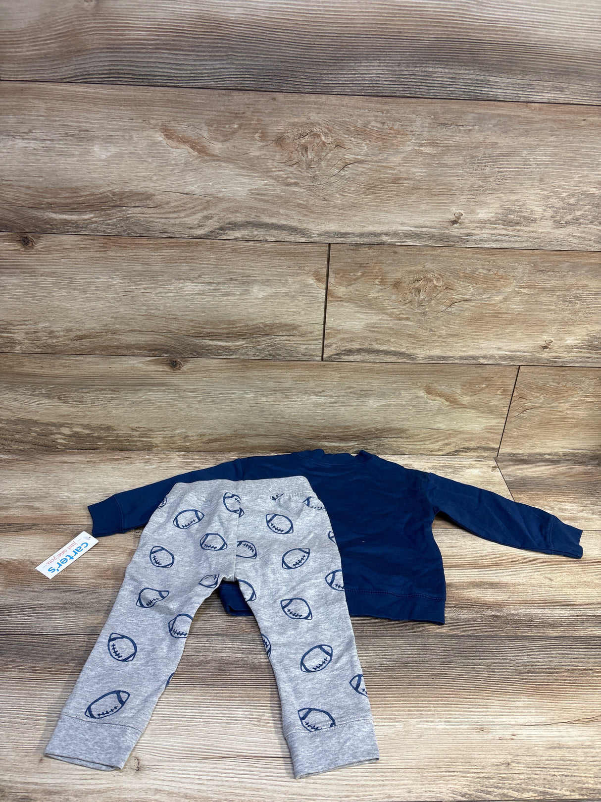 NEW Just One You 2pc Huddles & Cuddles Sweatshirt & Jogger Pants Set Navy sz 18m