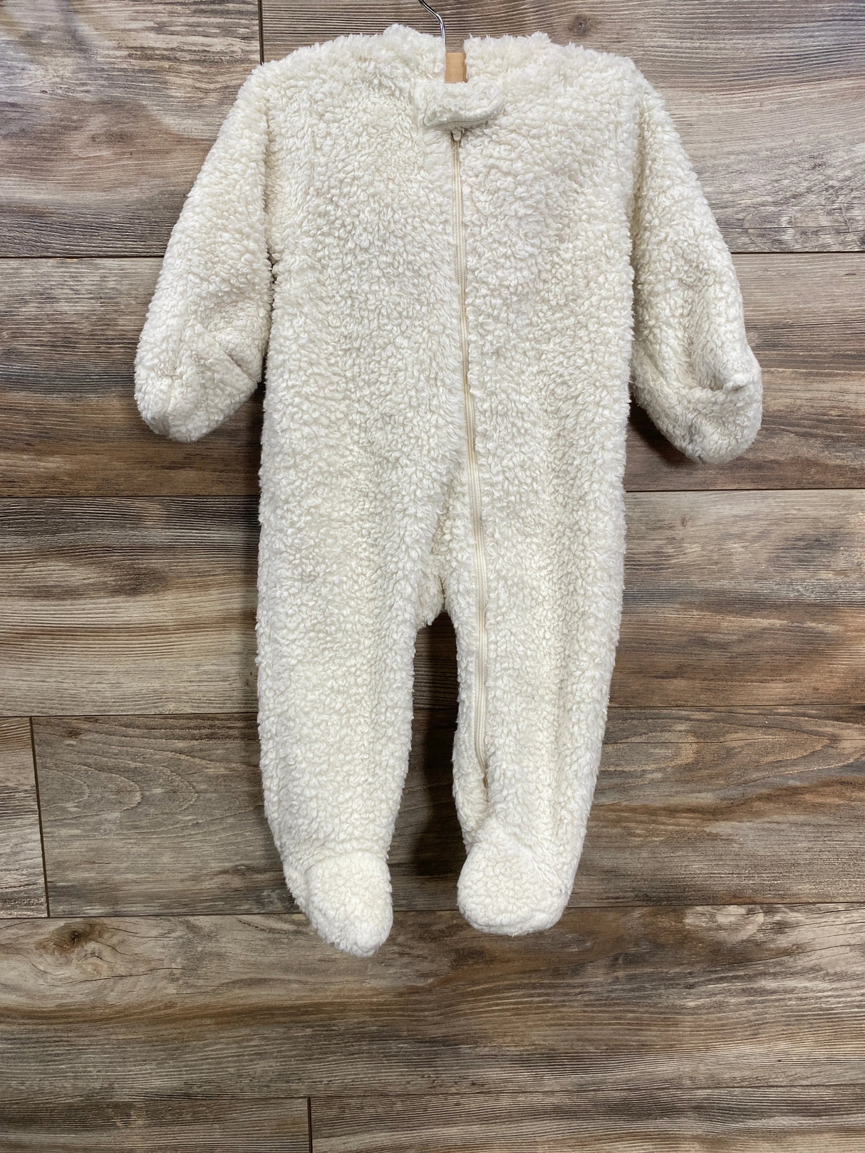 Carter's Sherpa Hooded Bunting White sz 9m