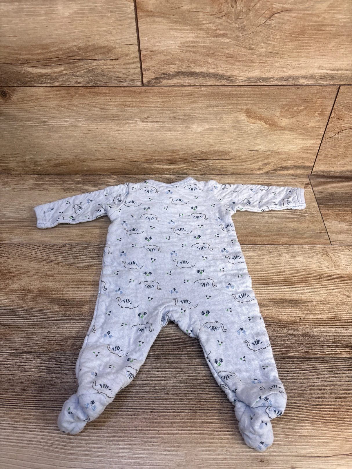 Starting Out Quilted Side Snap Footed Coverall Blue sz 3m