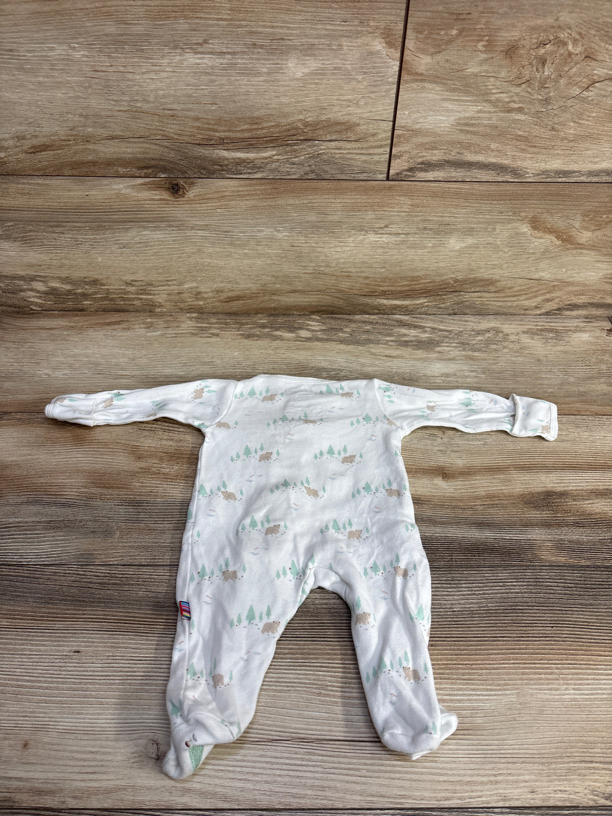 Magnetic Me Babe In The Woods Footie Sleeper White sz Newborn