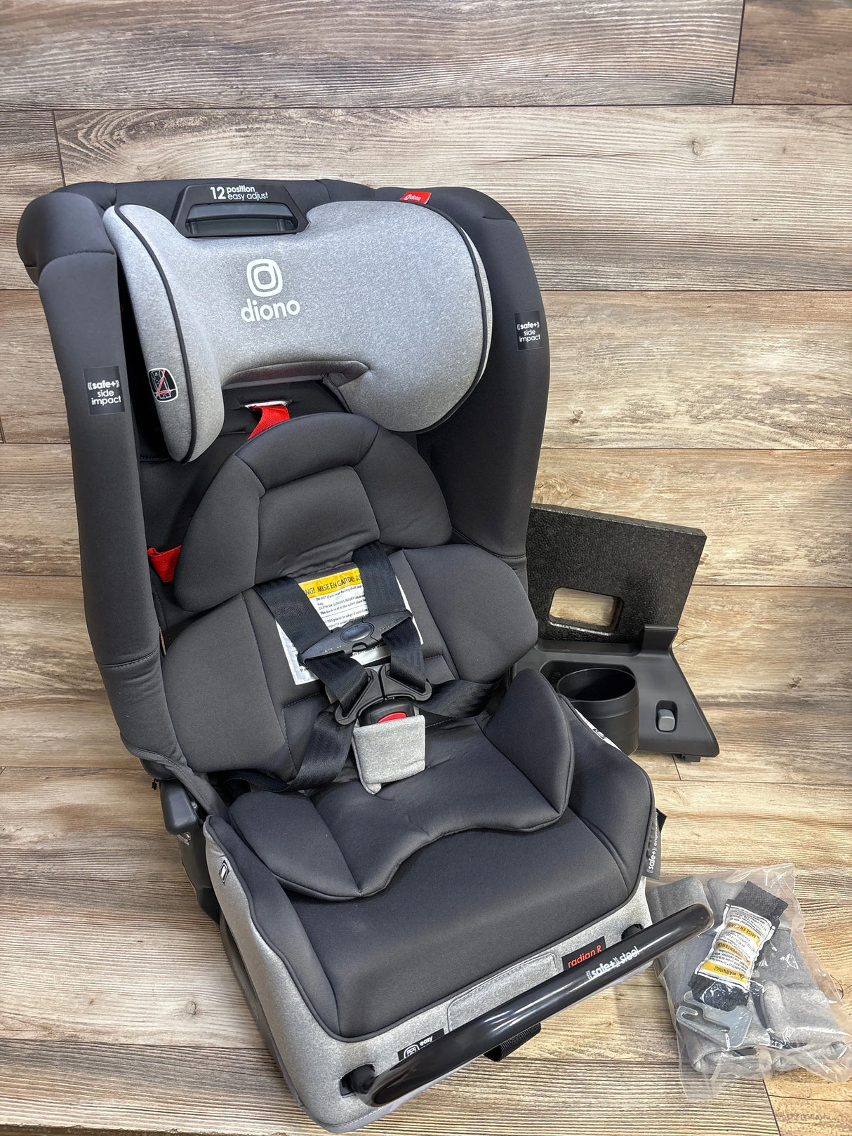 NEW Diono Radian 3RXT SafePlus All-in-One Convertible Car Seat in Grey Slate 4-120lbs