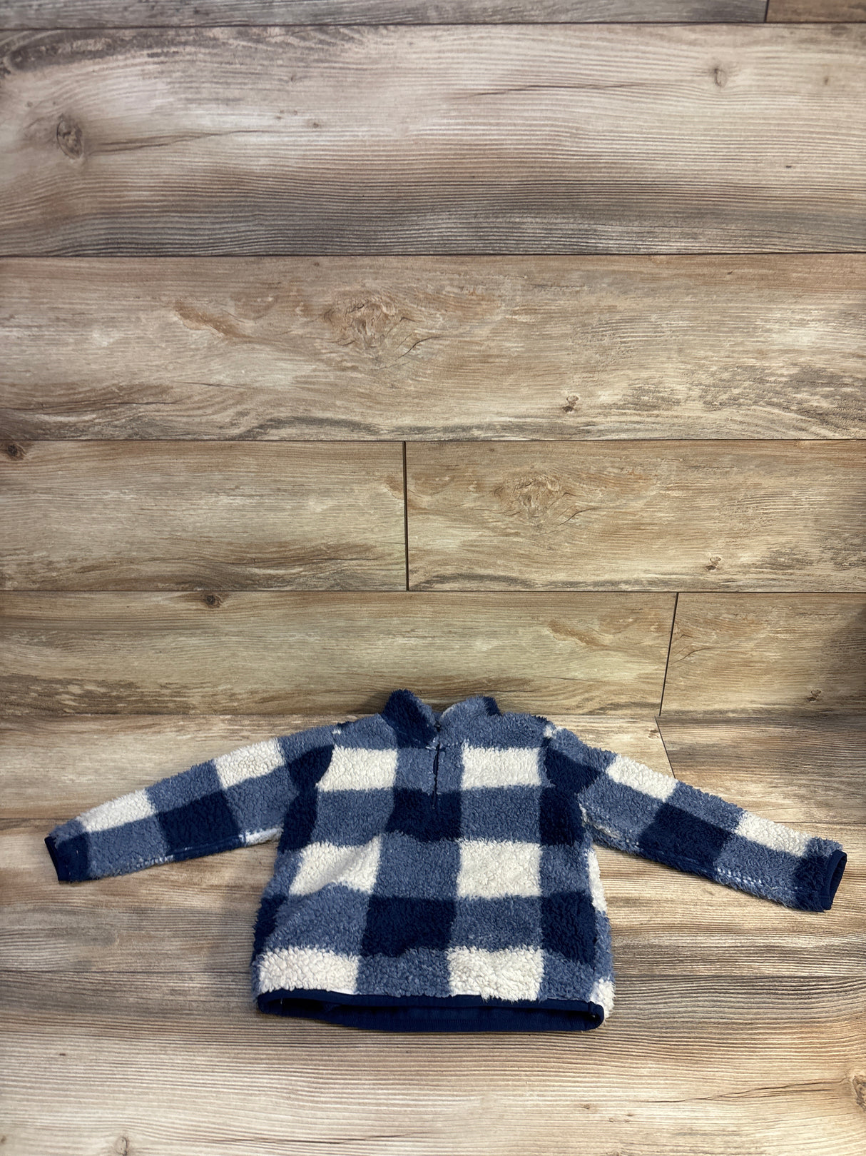 Carter's Sherpa Quarter-Zip Pullover Sweatshirt Blue sz 3T