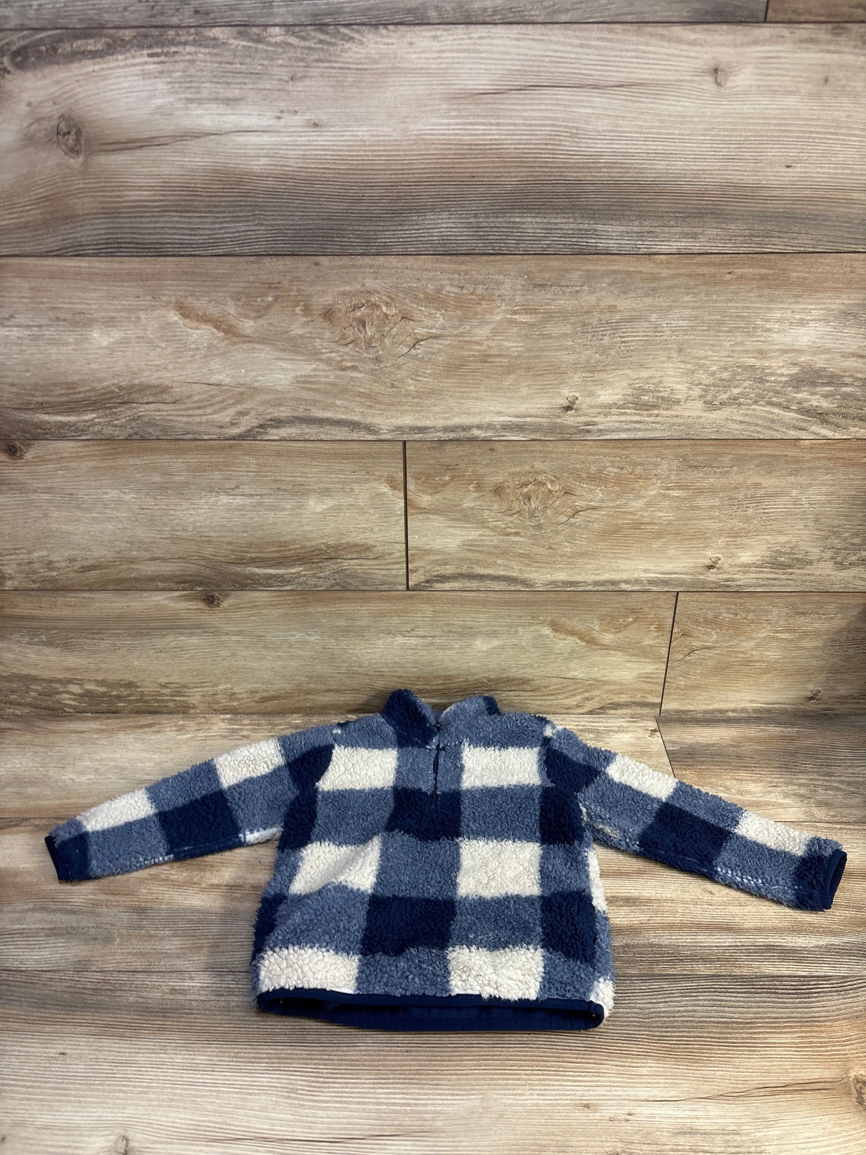 Carter's Sherpa Quarter-Zip Pullover Sweatshirt Blue sz 3T
