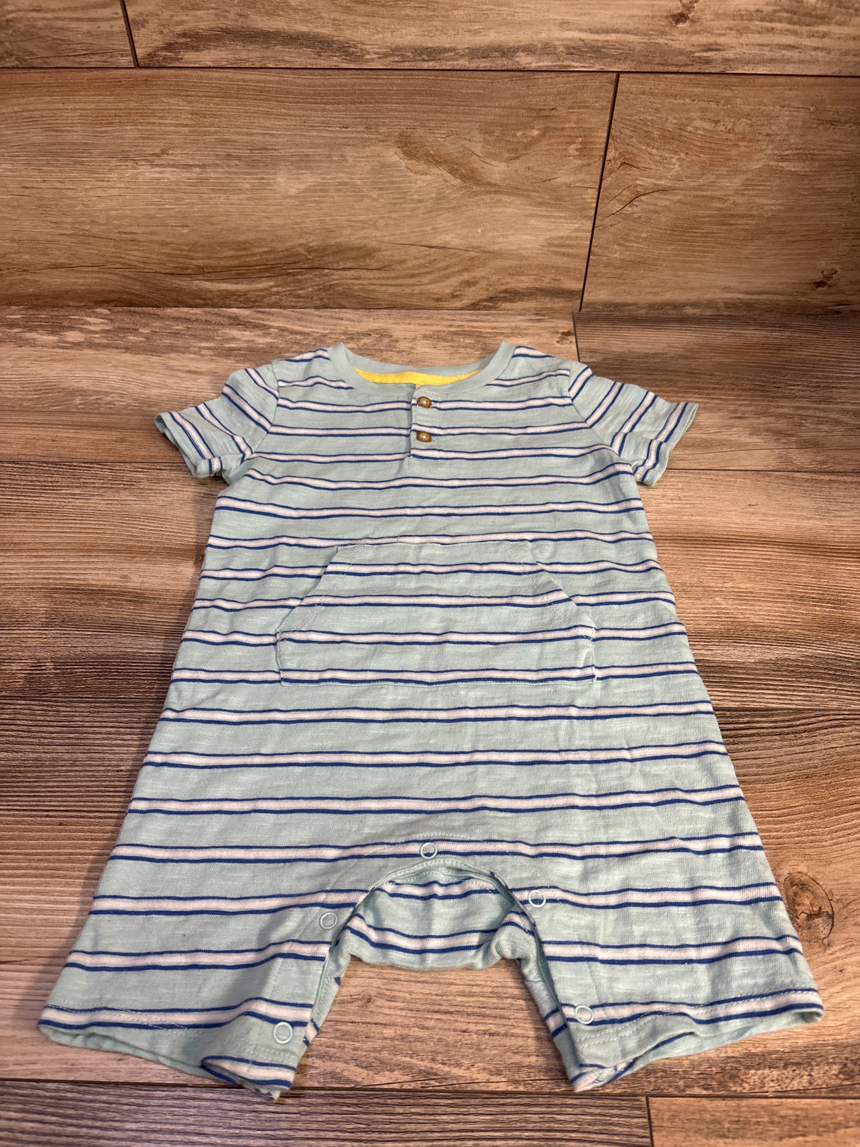 Tucker & Tate Henley Pocket Romper Mint sz 12m