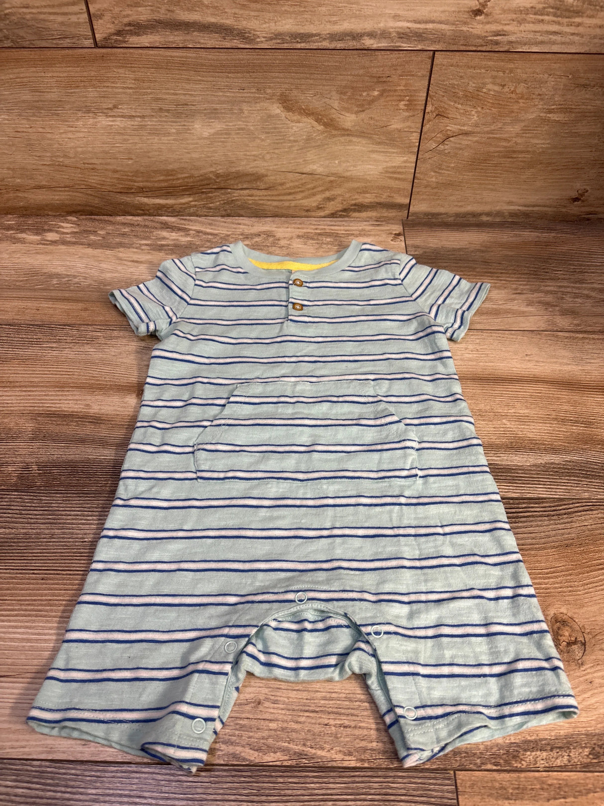 Tucker & Tate Henley Pocket Romper Mint sz 12m